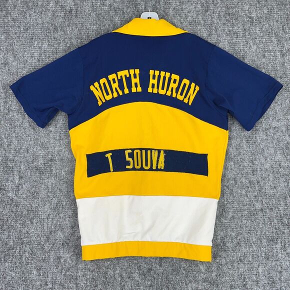 Vintage Bowling Shirt Mens‎ 1970s size 42 North Huron Michigan - Picture 1 of 8